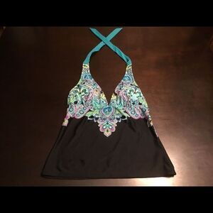 Athleta Tankini Halter Swim Top